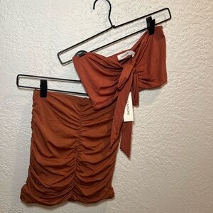 Glassons Rust Skirt Set
